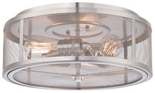 Minka-Lavery 4133-84 - Downtown Edison - 3 Light Flush Mount