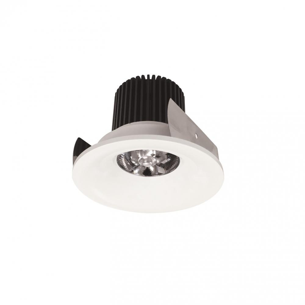 2" Iolite LED Round Bullnose, 10-Degree Optic, 850lm / 12W, 3000K, White Finish