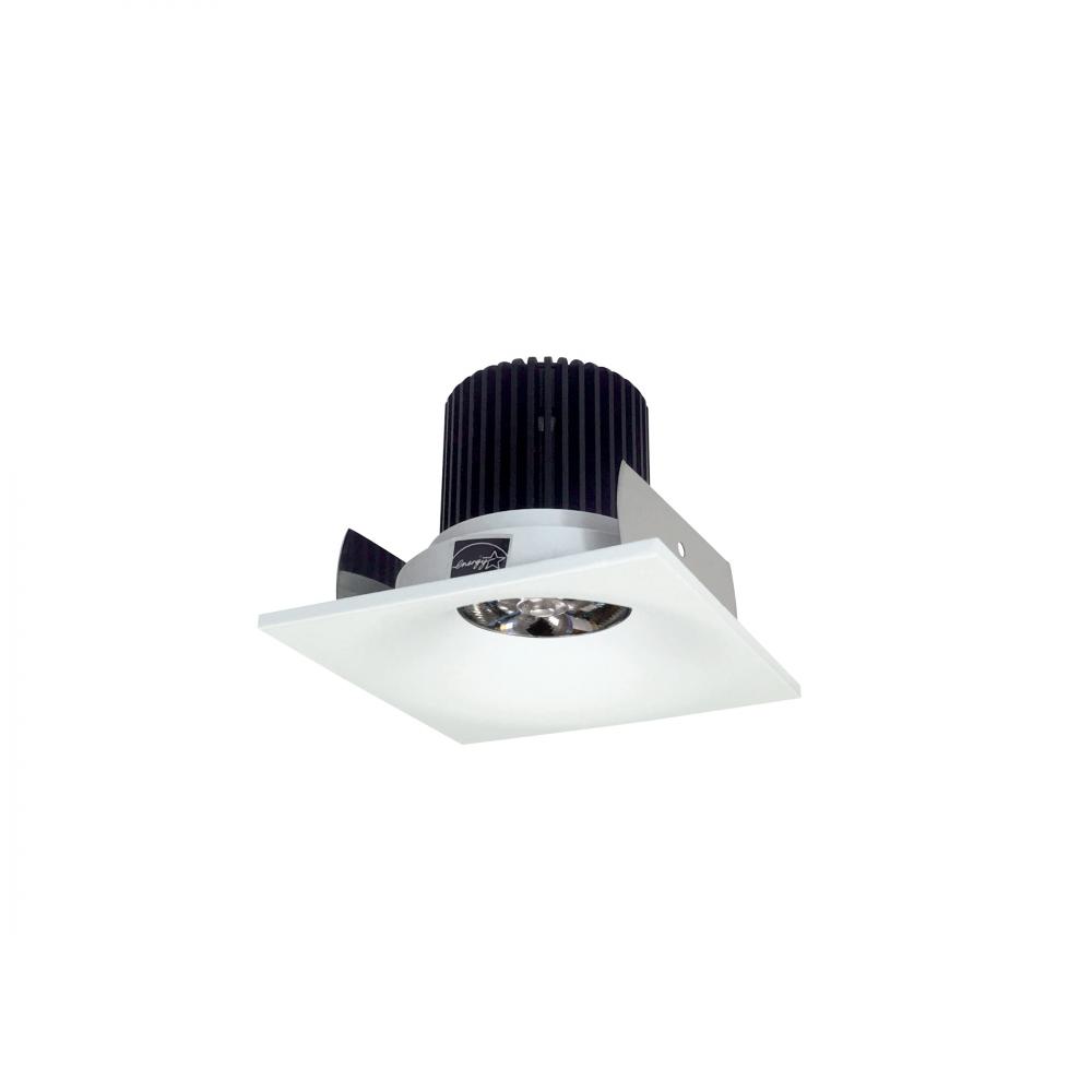 2" Iolite LED Square Bullnose, 10-Degree Optic, 800lm / 12W, 3000K, Matte Powder White Finish