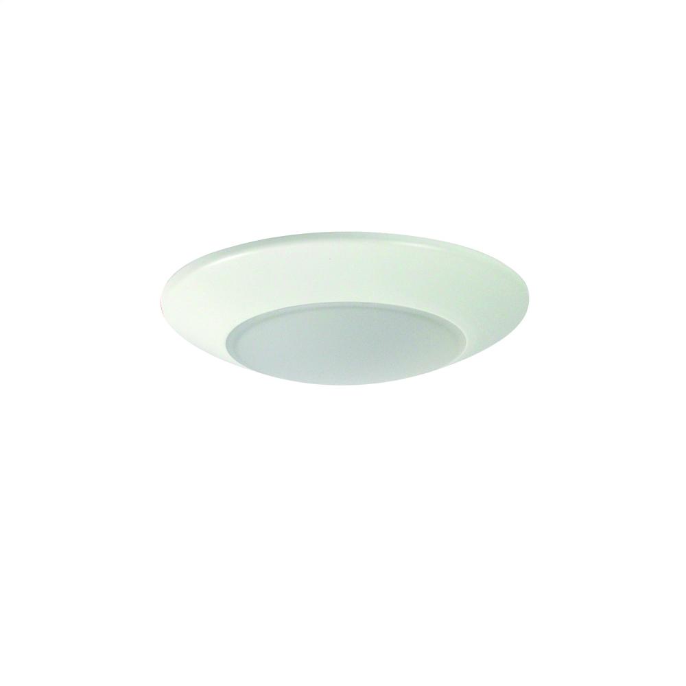 4" AC Opal LED Surface Mount, 650lm / 10.5W, 5000K, White finish