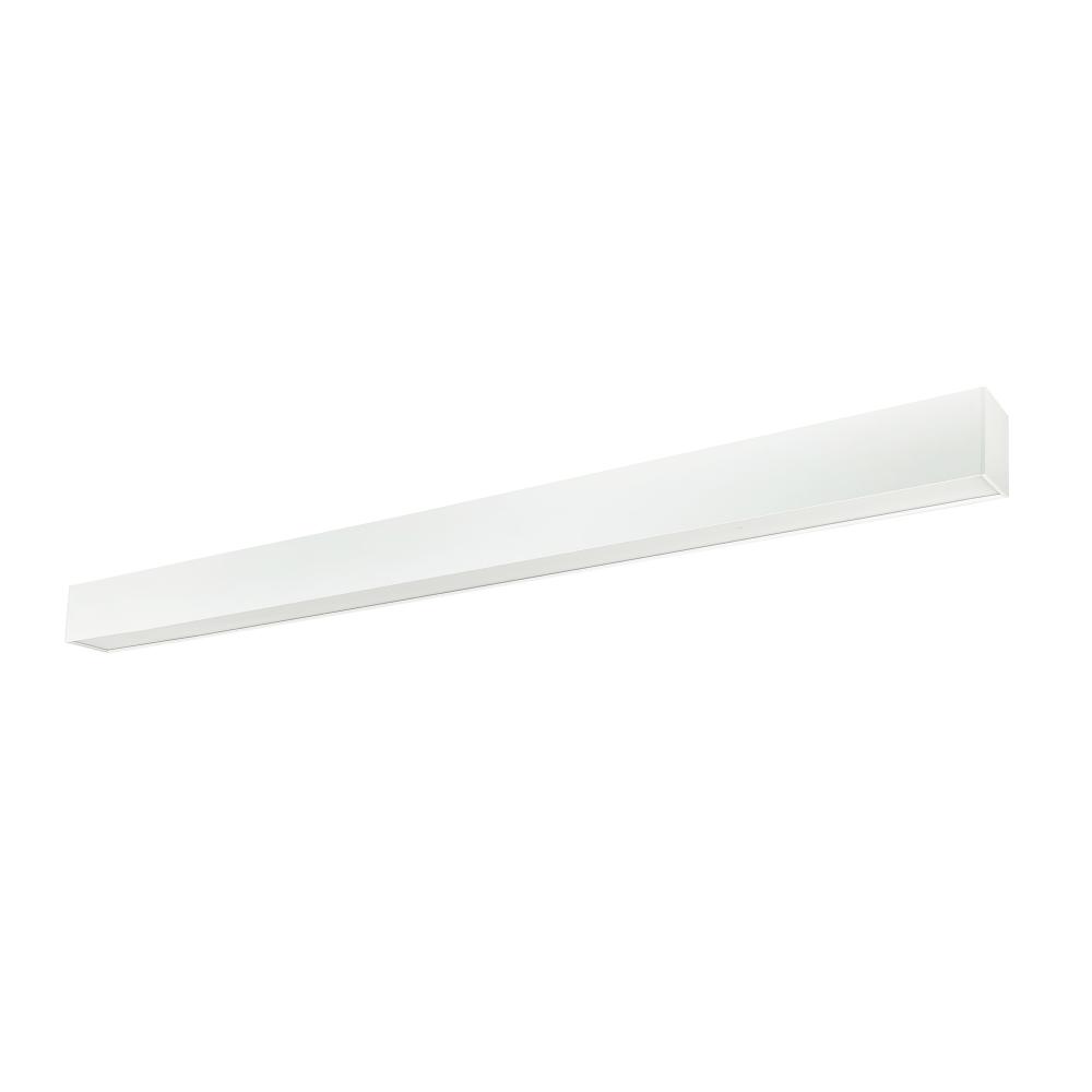 4' L-Line LED Indirect/Direct Linear, 6152lm / Selectable CCT, White Finish