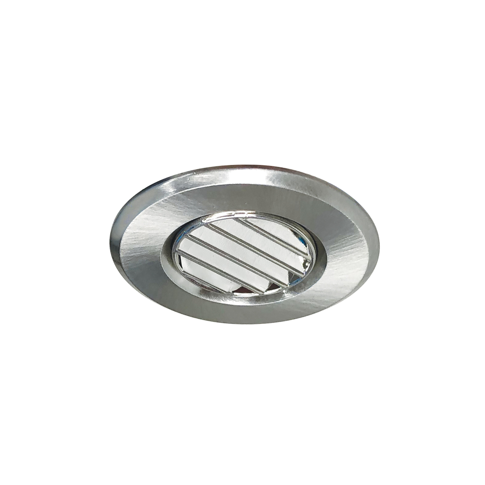 1" Round M1 Louver Trim, Brushed Nickel