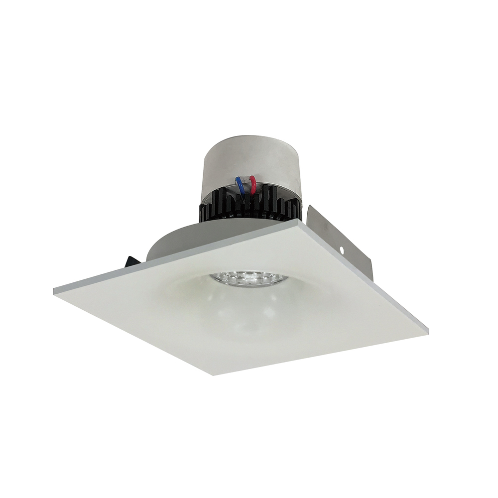 4" Pearl LED Square Bullnose Retrofit, 1000lm / 12W, 3500K, White Finish