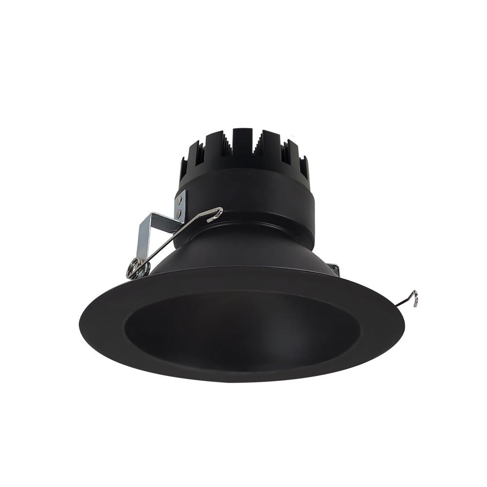 6" Marquise III Round Open Reflector, 1500lm, 3000K, Flood Optic, Black Reflector/Black Flange