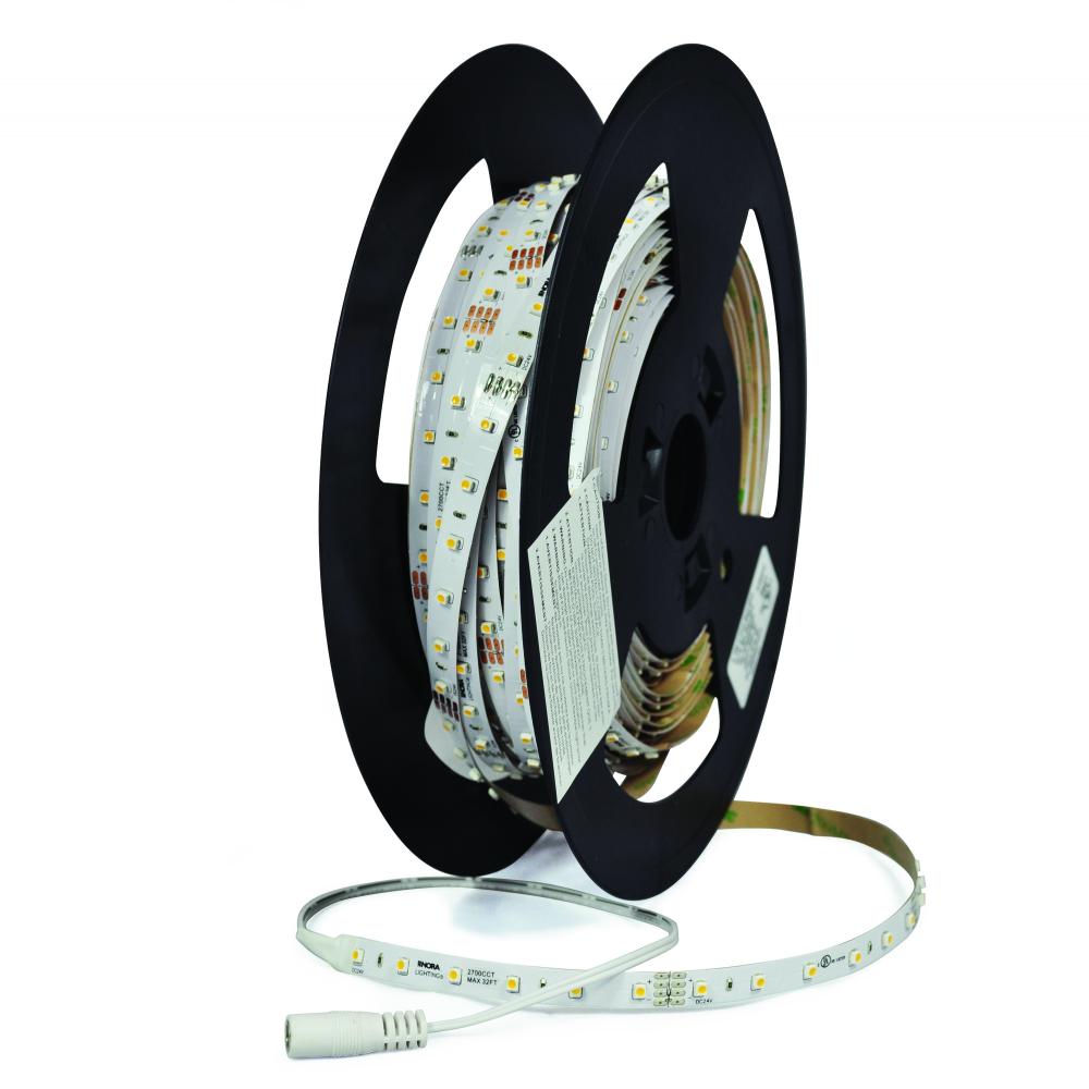 Standard 20' 24V Continuous LED Tape Light, 80lm / 1.3W per foot, 3000K, 90+ CRI