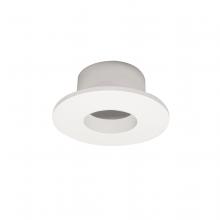 Nora NIOC-1RNGWW - 1" Iolite Can-less Round Downlight Trim, White finish