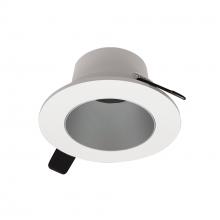 Nora NIOC-2RNDCHW - 2&#34; Iolite Can-less Round Downlight Trim, Haze Reflector / White Flange