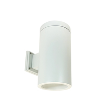 Nora NYLS3-6W1L230NC12WWW - 6" Sapphire III Wall Mount White Cylinder, Matte Powder White Reflector/Matte Powder White