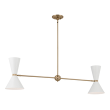 Kichler 52569CPZWH - Linear Chandelier 4Lt