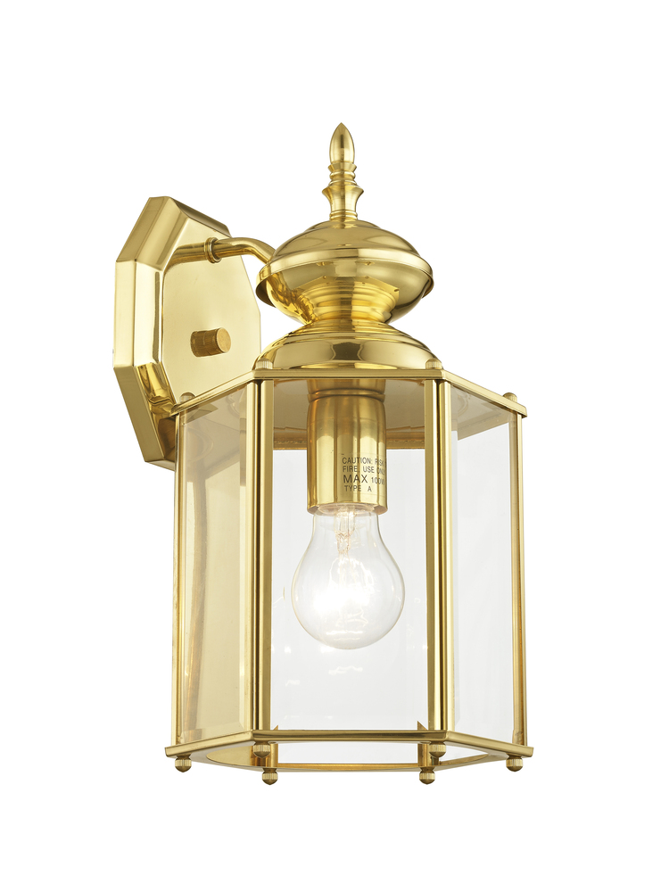 1 Light PB Outdoor Wall Lantern