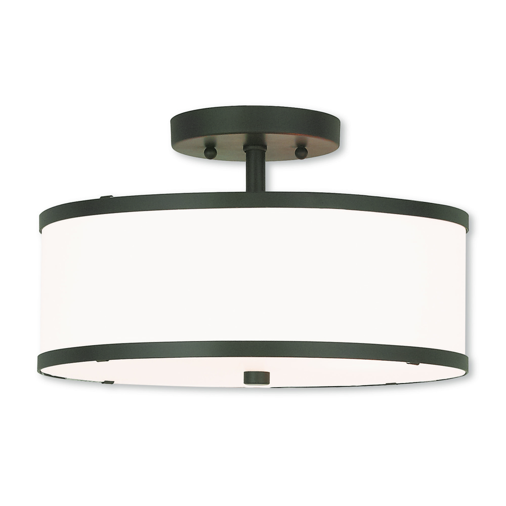 2 Light Bronze Ceiling Mount