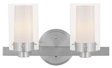 Livex Lighting 1542-91 - 2 Light Brushed Nickel Bath Light