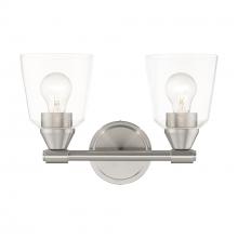 Livex Lighting 16782-91 - 2 Light Brushed Nickel Vanity Sconce