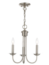 Livex Lighting 42683-91 - 3 Lt BN Chandelier