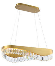 Kanova Lighting KCH1101L-38CG - Venosa Small Long Chandelier - Gold