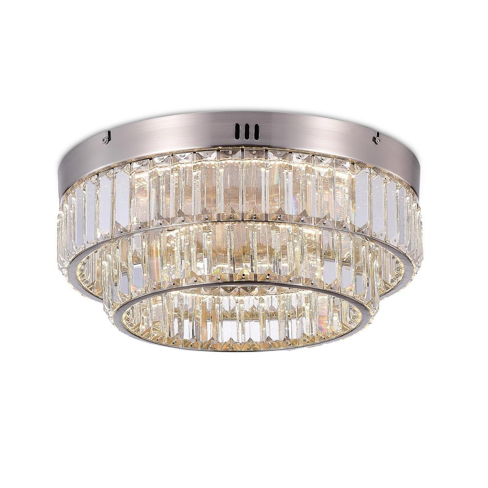 Stella Double Tier LED Flushmount Satin Nickel