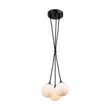 Artcraft AC7463BK - Camila Collection 3-Light Pendant Black