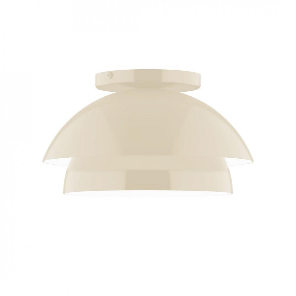 10" Nest LED Flush Mount, Cream