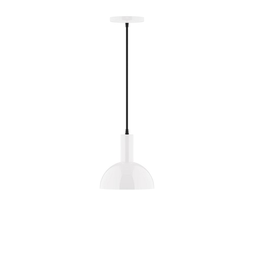 8" Stack Mini Dome LED Pendant, White