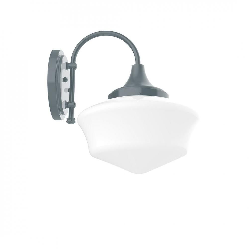 Schoolhouse 12" Wall Sconce in Slate Gray