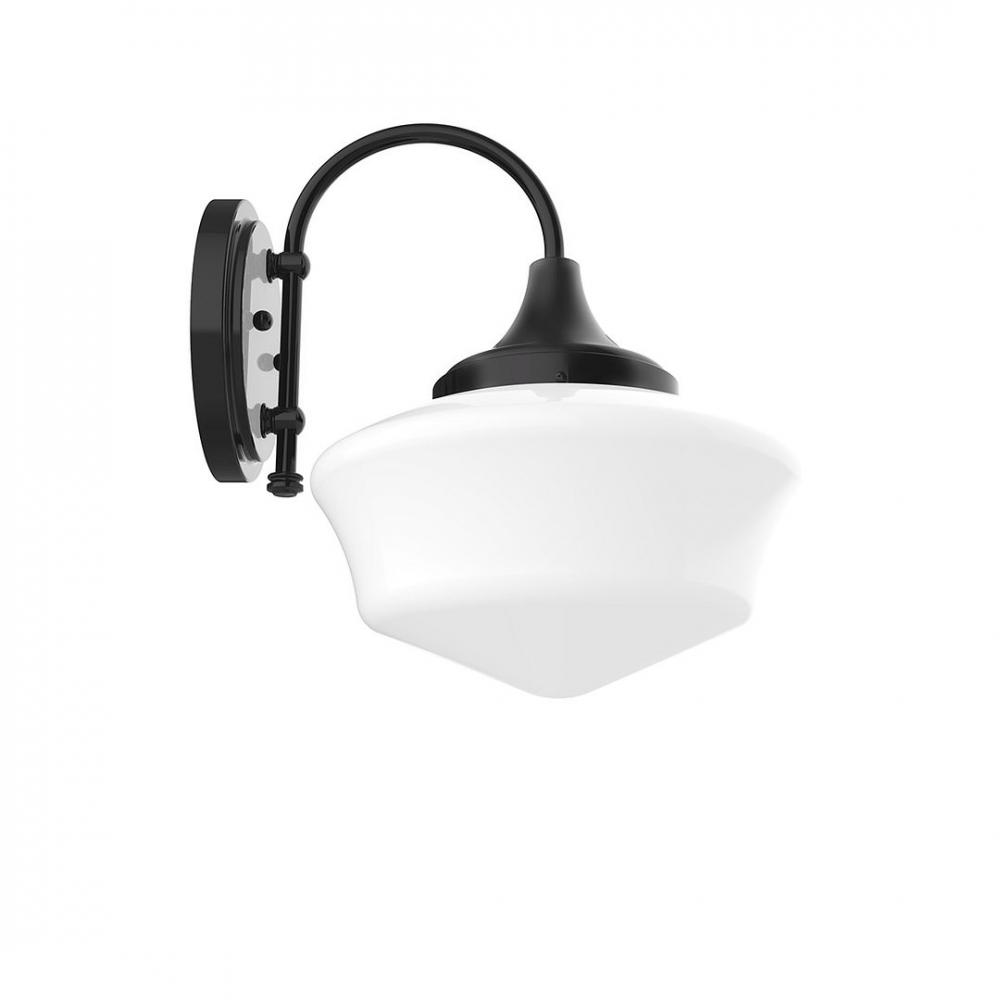 Schoolhouse 12" Wall Sconce in Black