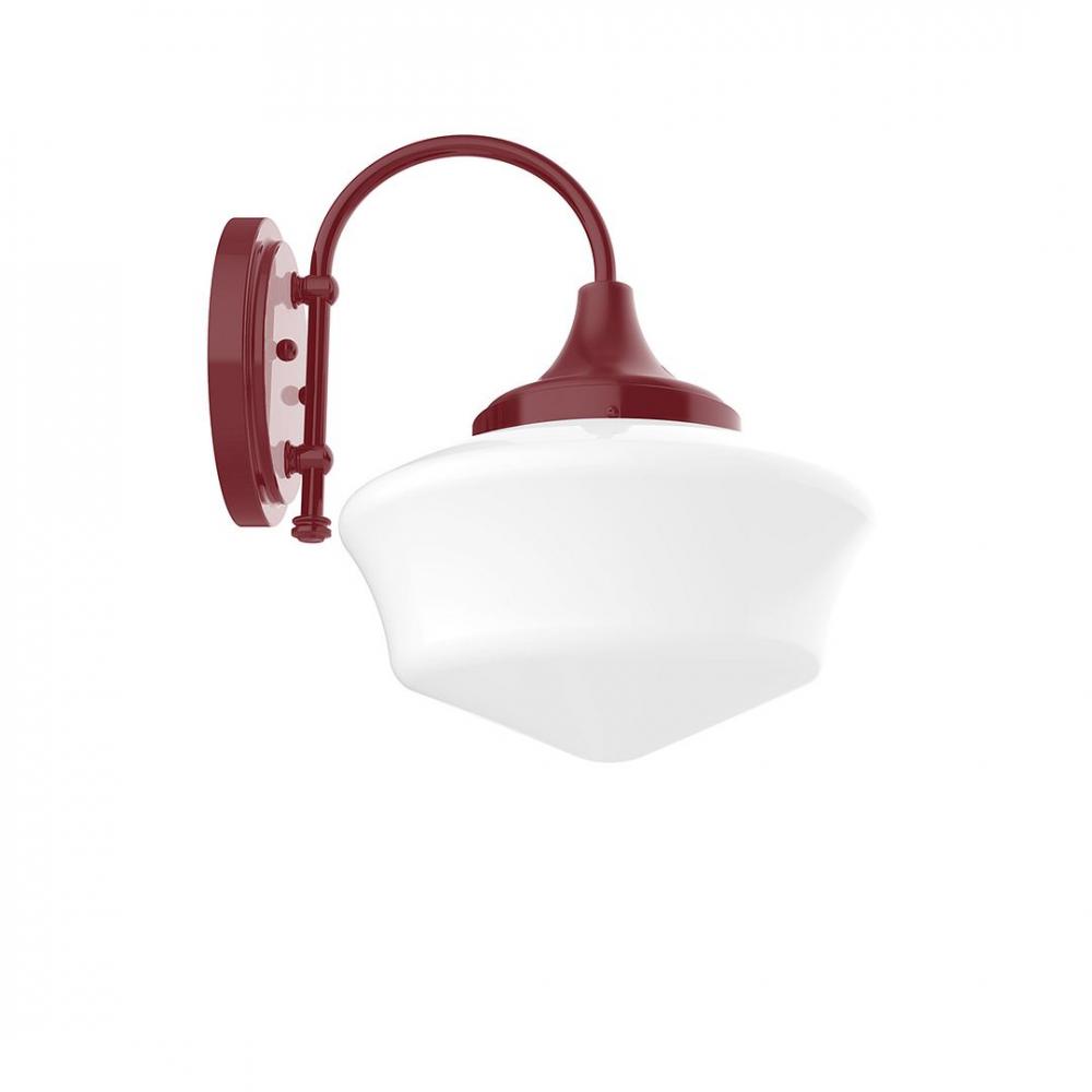 Schoolhouse 12" Wall Sconce in Barn Red