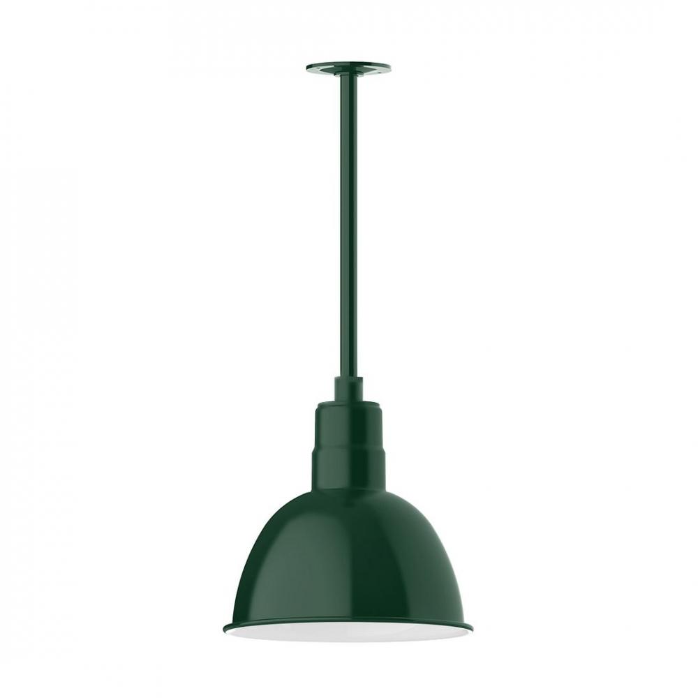 Deep Bowl 12" LED Pendant, stem mount