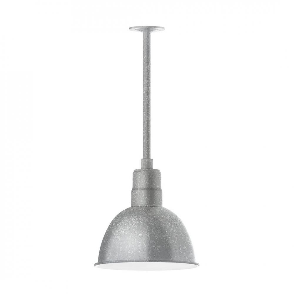 Deep Bowl 12" LED Pendant, stem mount