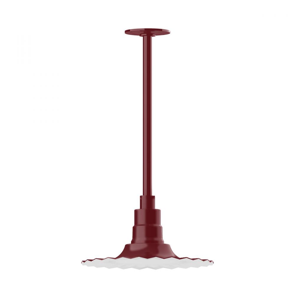 Radial 12" pendant, stem mount