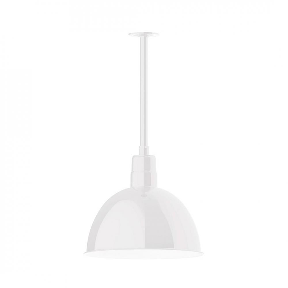 Deep Bowl 16" LED Pendant, stem mount