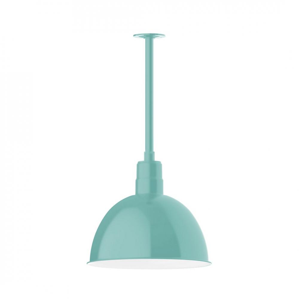 Deep Bowl 16" LED Pendant, stem mount