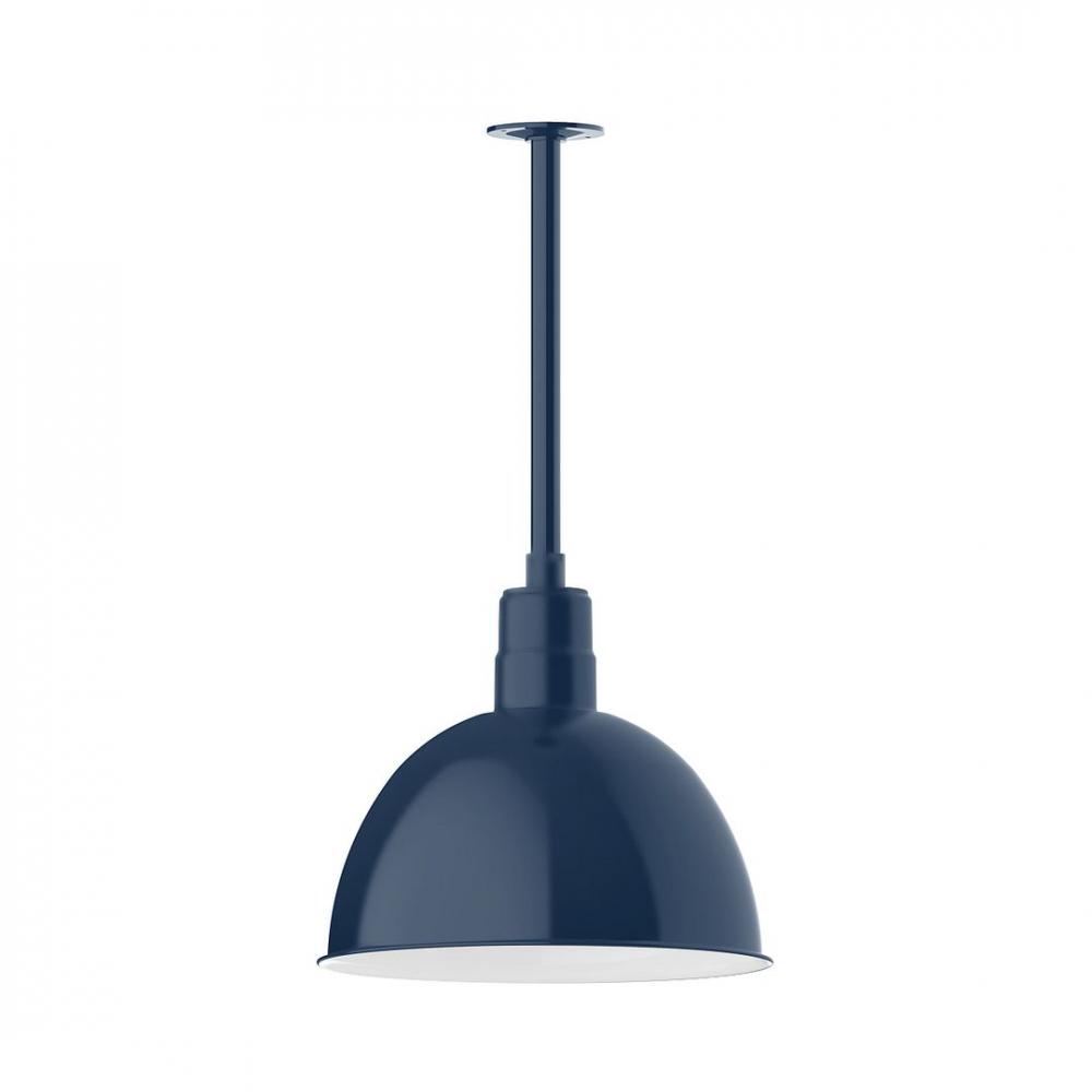 Deep Bowl 16" LED Pendant, stem mount