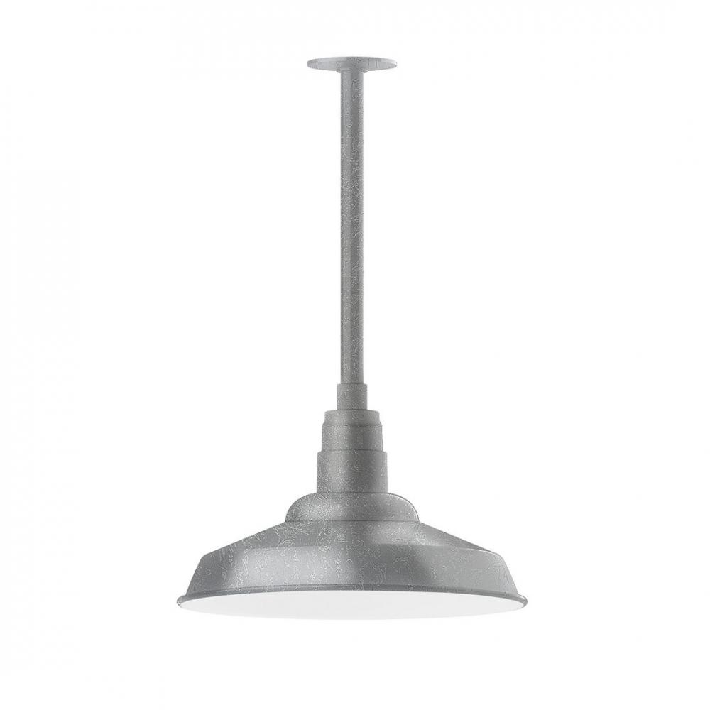 Warehouse 16" LED Pendant, stem mount