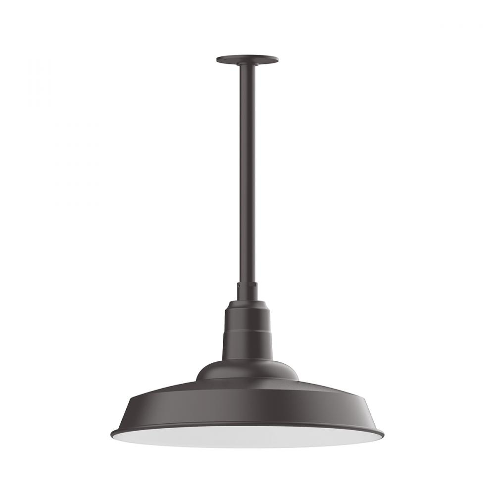 Warehouse 18" LED Pendant, stem mount