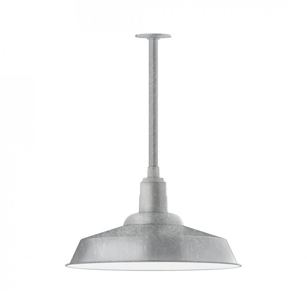 Warehouse 20" LED Pendant, stem mount