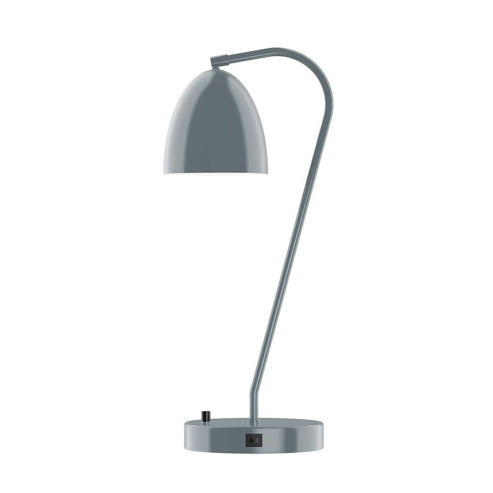 23" J-Series LED Table Lamp, Slate Gray