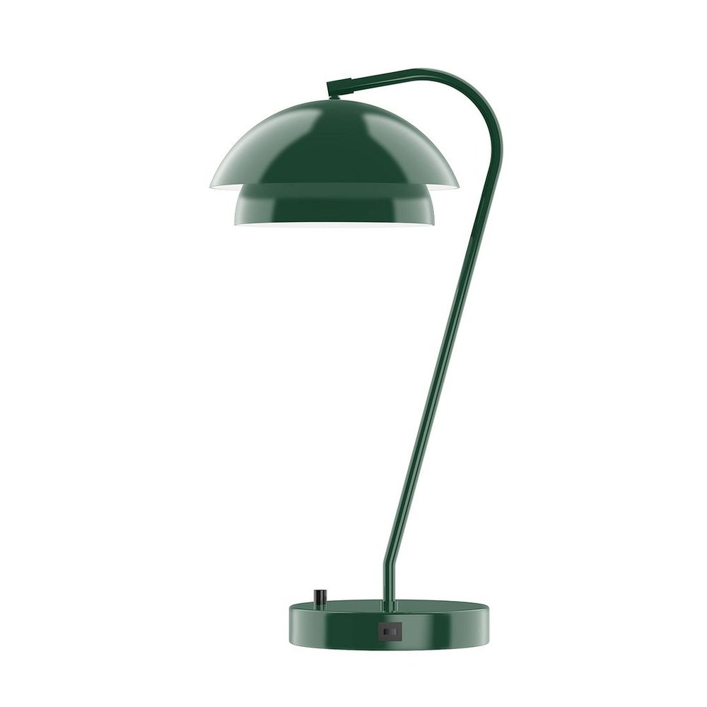 23" Nest LED Table Lamp, Forest Green