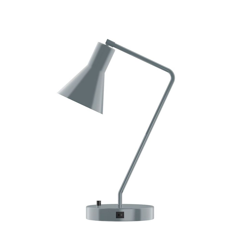 21" J-Series LED Table Lamp, Slate Gray