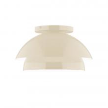 Montclair Light Works FMDX445-16-L10 - 10" Nest LED Flush Mount, Cream