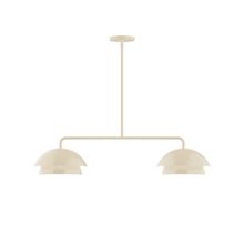 Montclair Light Works MSGX445-16 - 2-Light Axis Linear Pendant