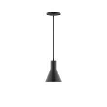 Montclair Light Works PEB436-41-L10 - 6" Axis Flared Cone LED Pendant, Black