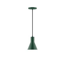 Montclair Light Works PEB436-42-L10 - 6" Axis Flared Cone LED Pendant, Forest Green