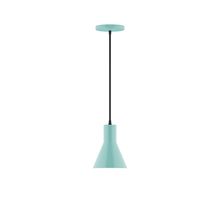 Montclair Light Works PEB436-48-L10 - 6" Axis Flared Cone LED Pendant, Sea Green