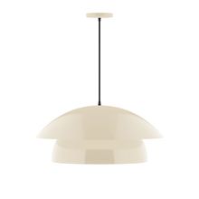 Montclair Light Works PEBX447-16-L13 - 24" Nest LED Pendant, Cream