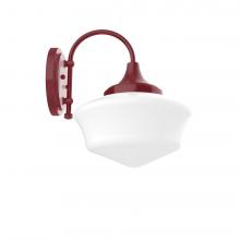 Montclair Light Works SCC021-55 - Schoolhouse 12" Wall Sconce in Barn Red