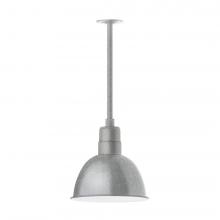 Montclair Light Works STA116-49-H24-L12 - Deep Bowl 12" LED Pendant, stem mount