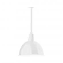 Montclair Light Works STB117-44-W16-L13 - Deep Bowl 16" LED Pendant, stem mount