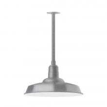 Montclair Light Works STB185-49-L13 - Warehouse 18" LED Pendant, stem mount