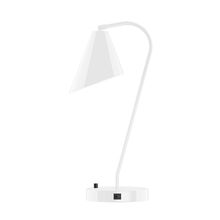 Montclair Light Works TLC415-44-L10 - 23" J-Series LED Table Lamp, White