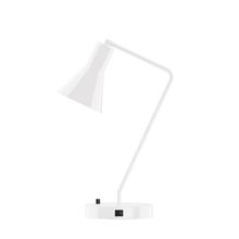 Montclair Light Works TLD436-44-L10 - 21" J-Series LED Table Lamp, White